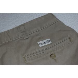 Vintage Polo Ralph Lauren Pants CHINOS Mens Size 35 x 29 Straight Cotton Tan